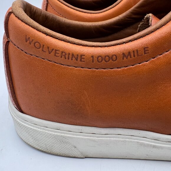 Wolverine 1000 Mile Leather Low Top Sneakers in Spice Size 11D - Picture 3 of 10